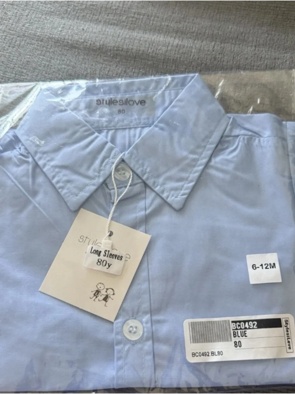 Boys' Light Blue Button-Down Shirt